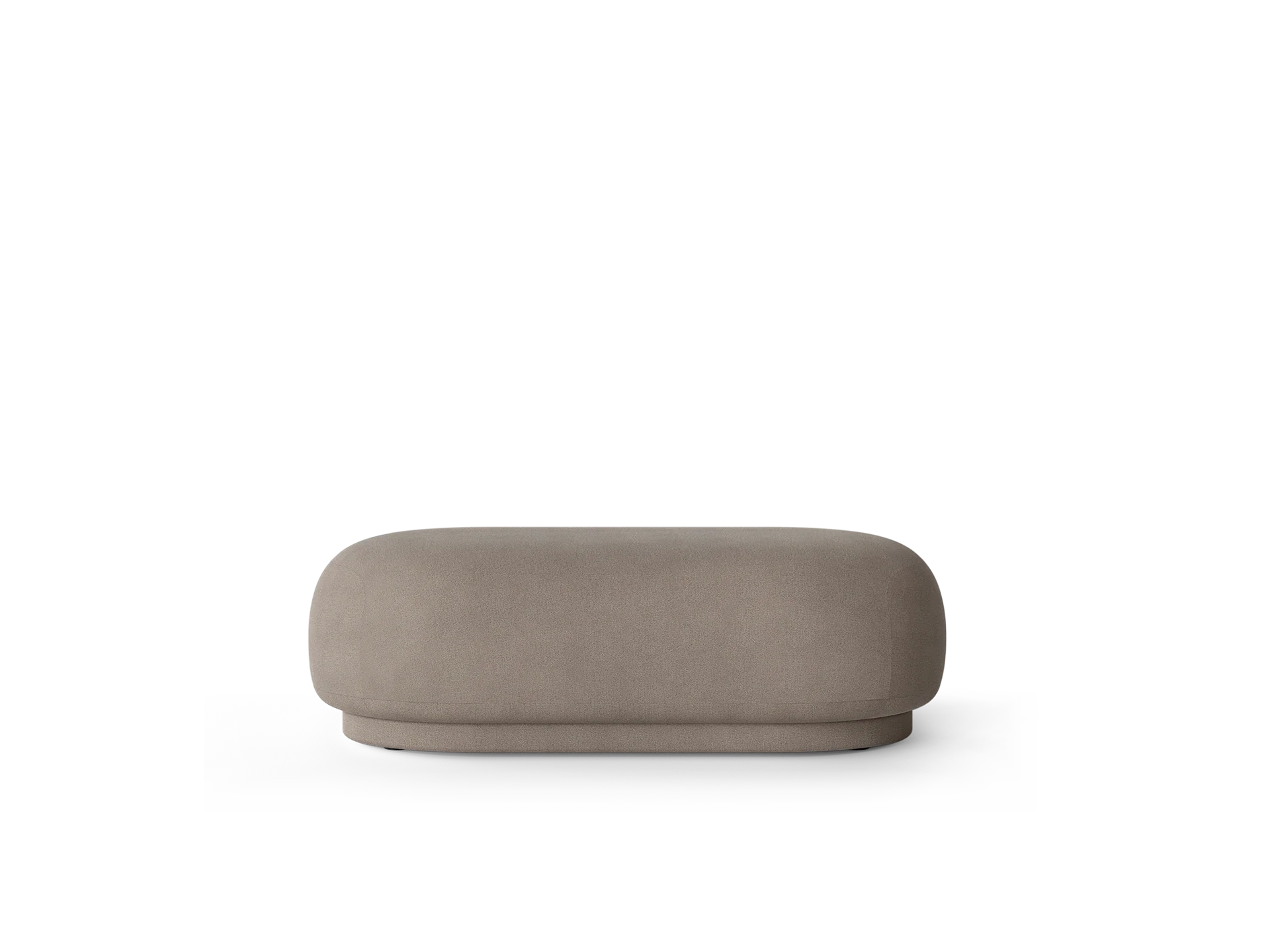Rico Ottoman - Brushed - Warm Grey