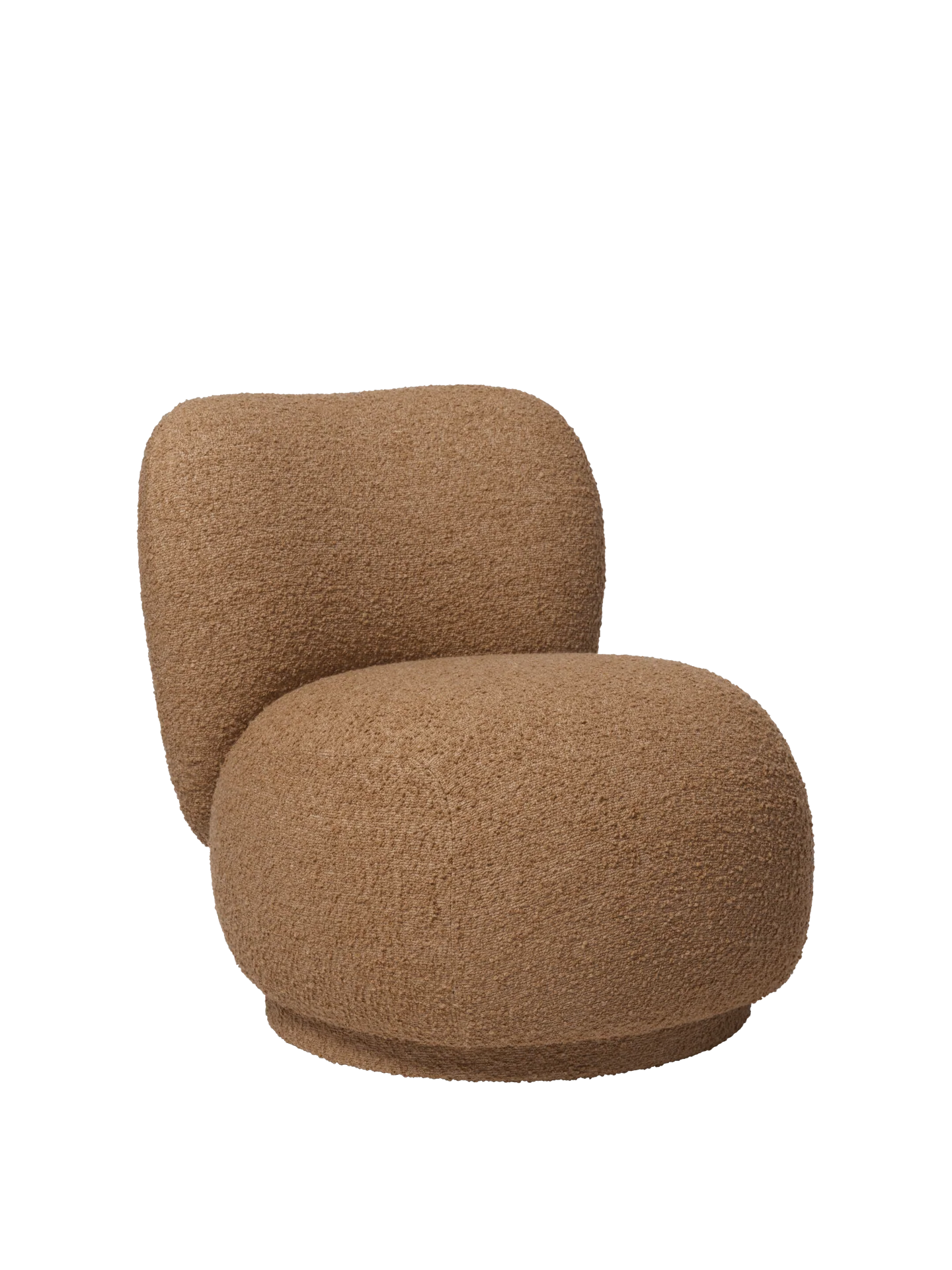 Rico Piccolo Lounge Chair - Raw Bouclé - Tan - Image 3
