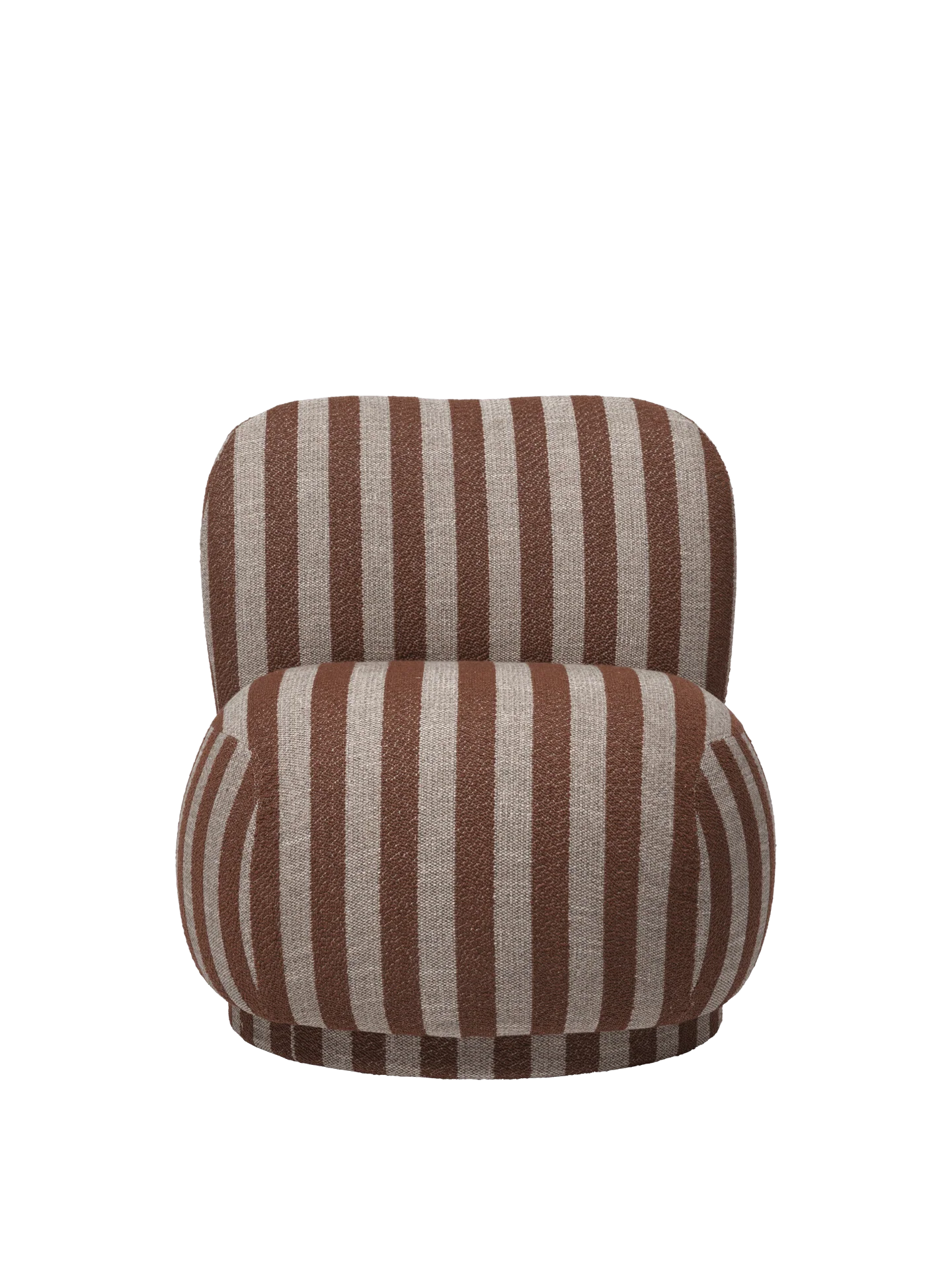 Rico Piccolo Lounge Chair - Swivel - Louisiana - Sand/Chocolate