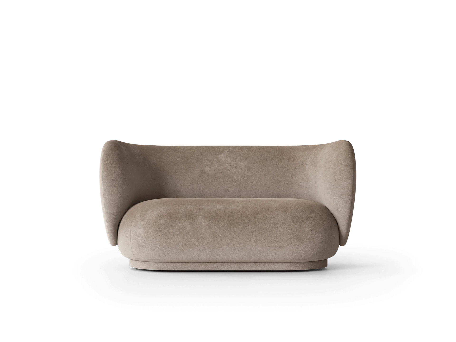 Rico Sofa 2-seater - Faded Velvet - Beige
