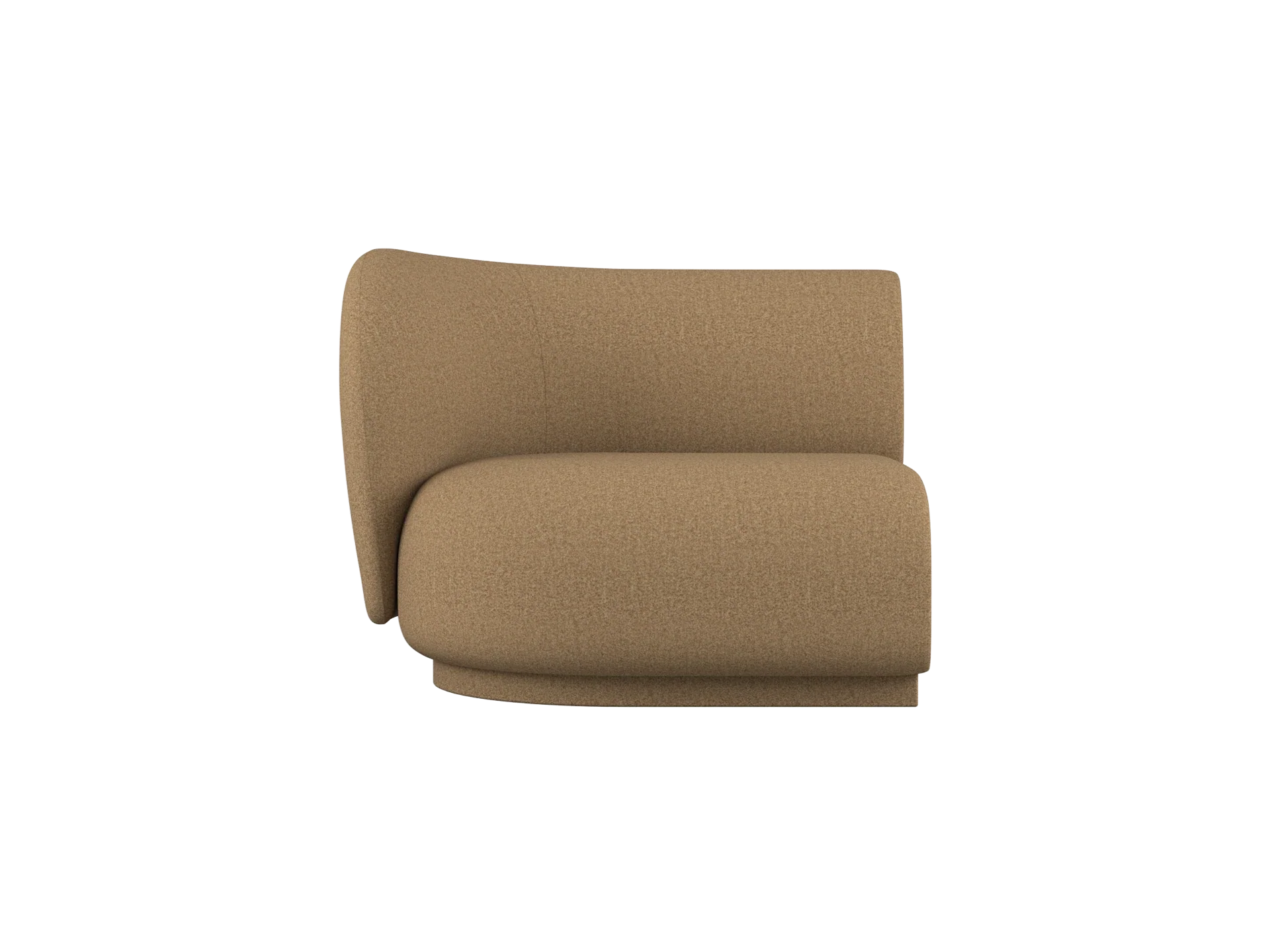 Rico Sofa Armrest Left - Raw Bouclé - Tan