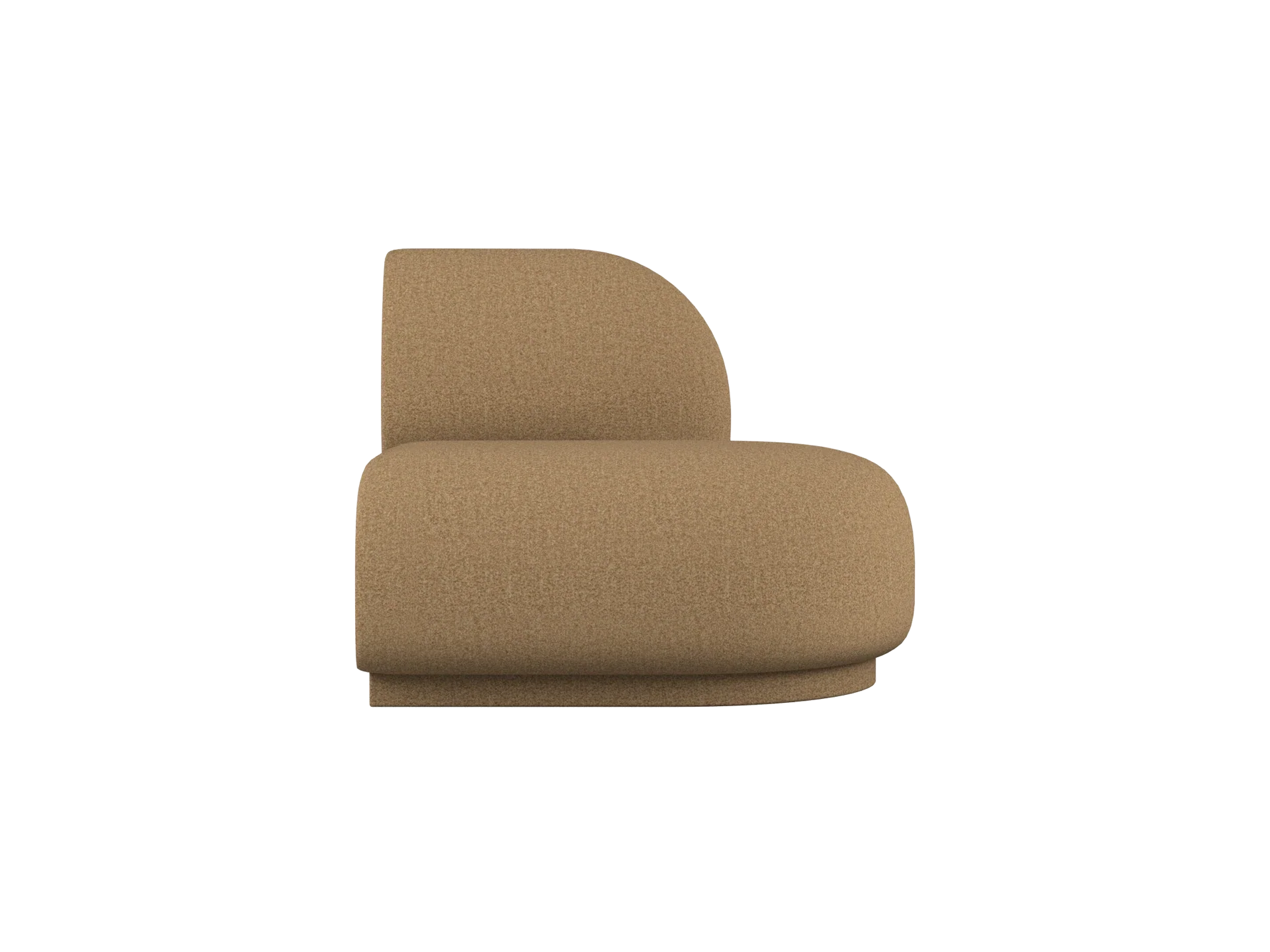 Rico Sofa Open End Left - Raw Bouclé - Tan