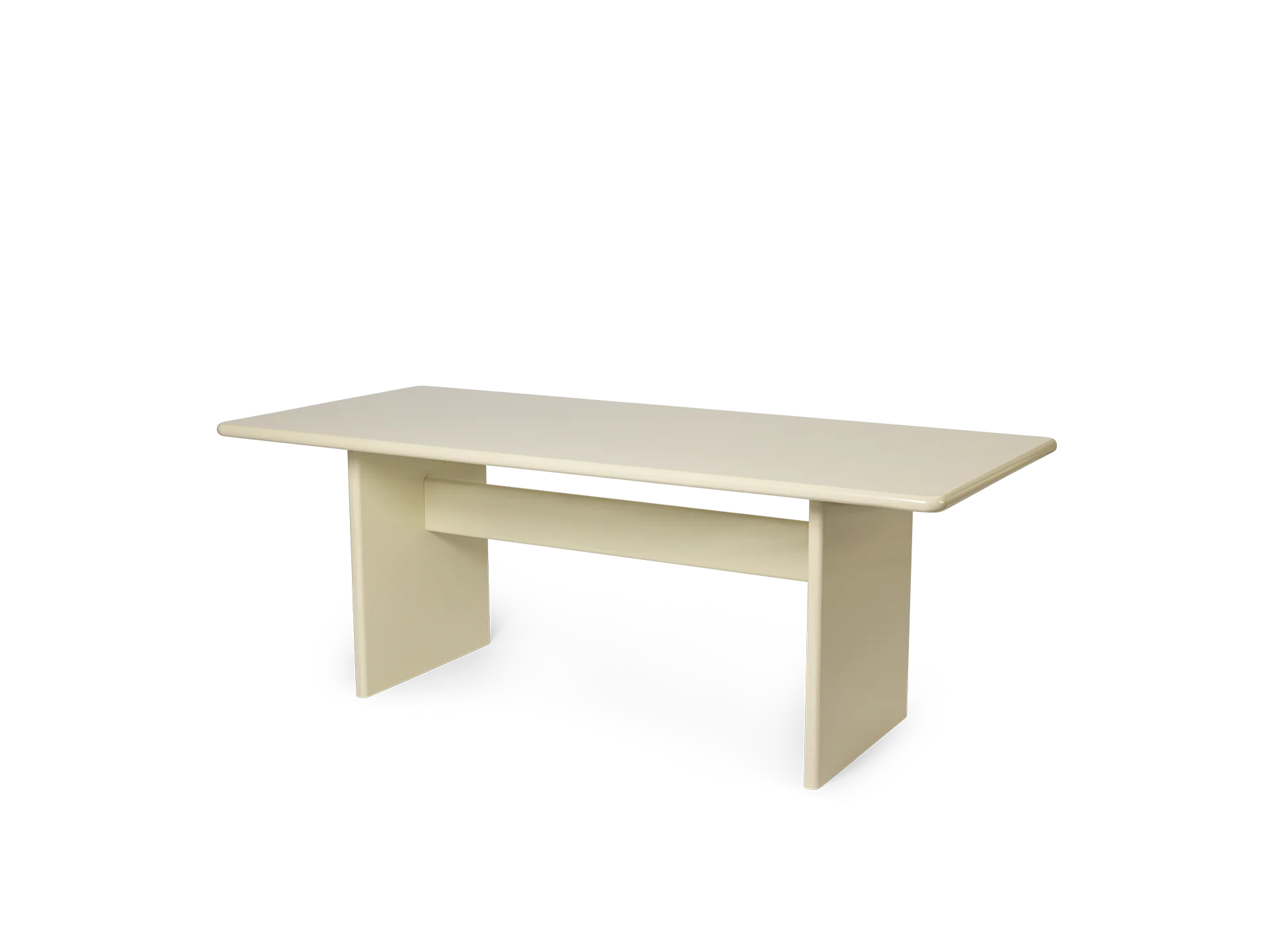 Rink Dining Table - 200 x 90 - Eggshell - Image 4