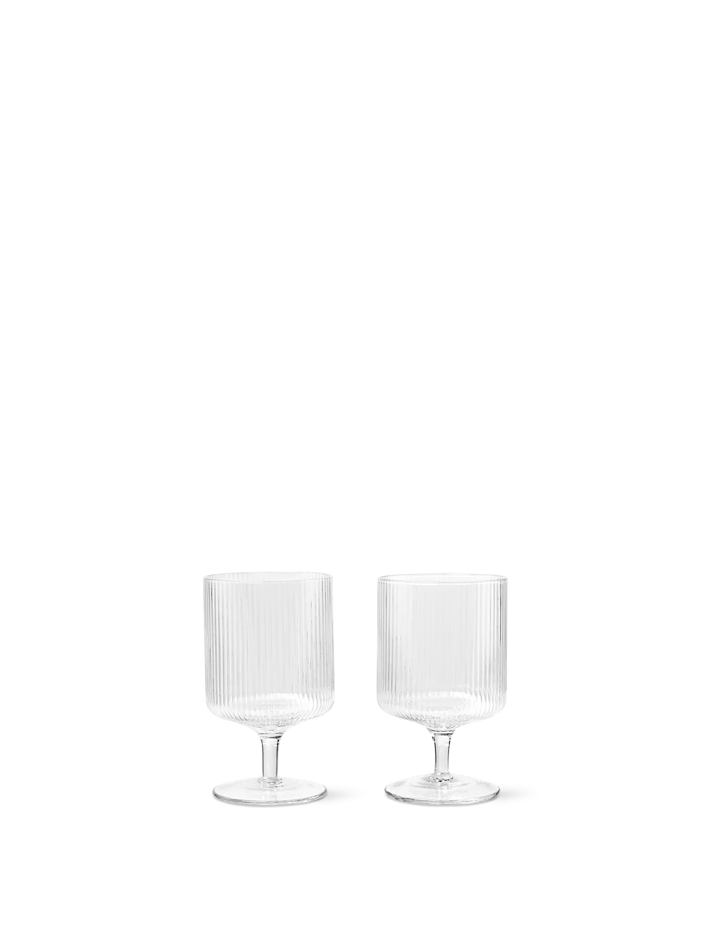 Ripple Wine Glasses - Set of 2 - Clear