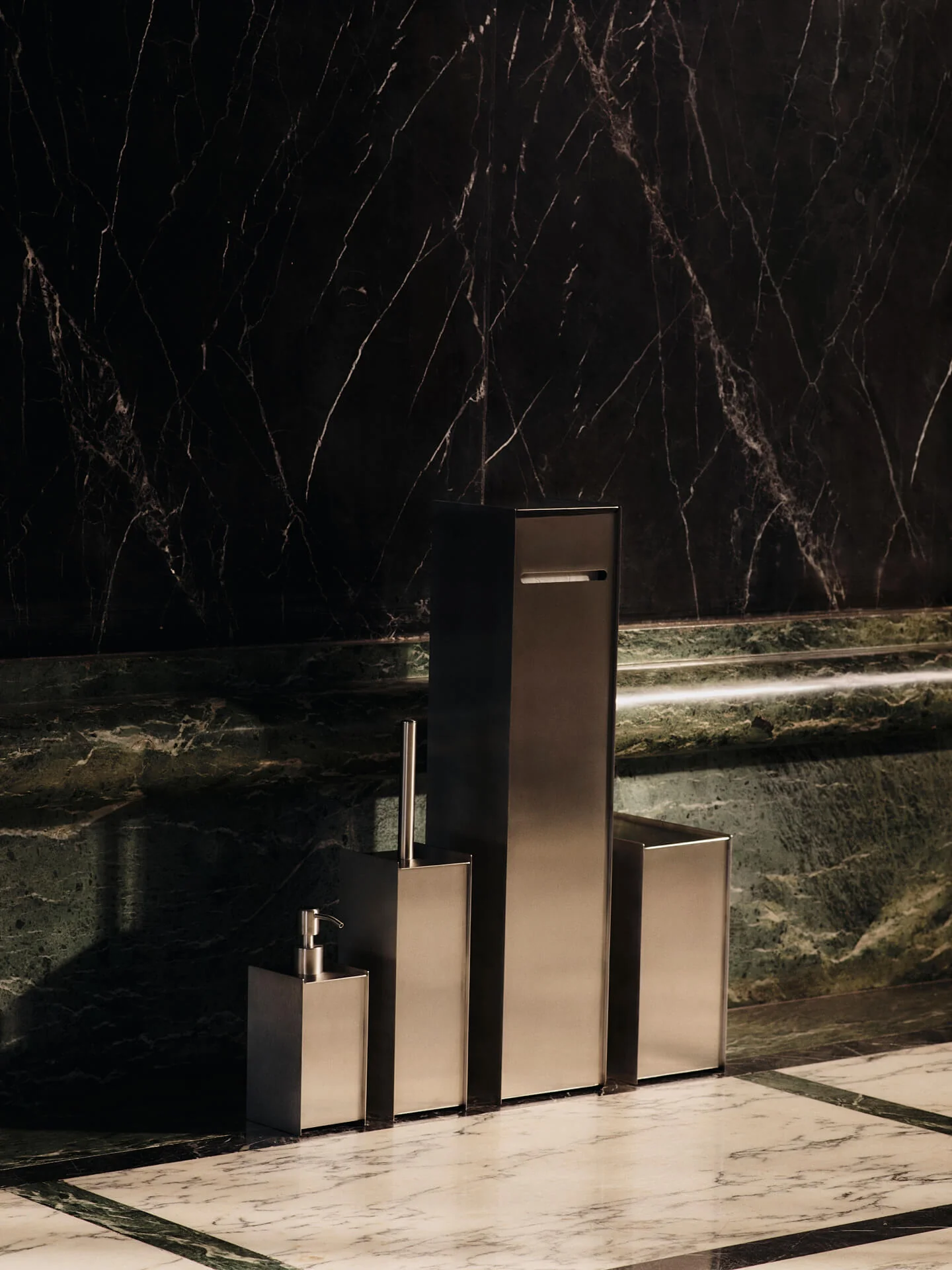 Sama Toilet Paper Dispenser - Brushed Stainless Steel - Image 3