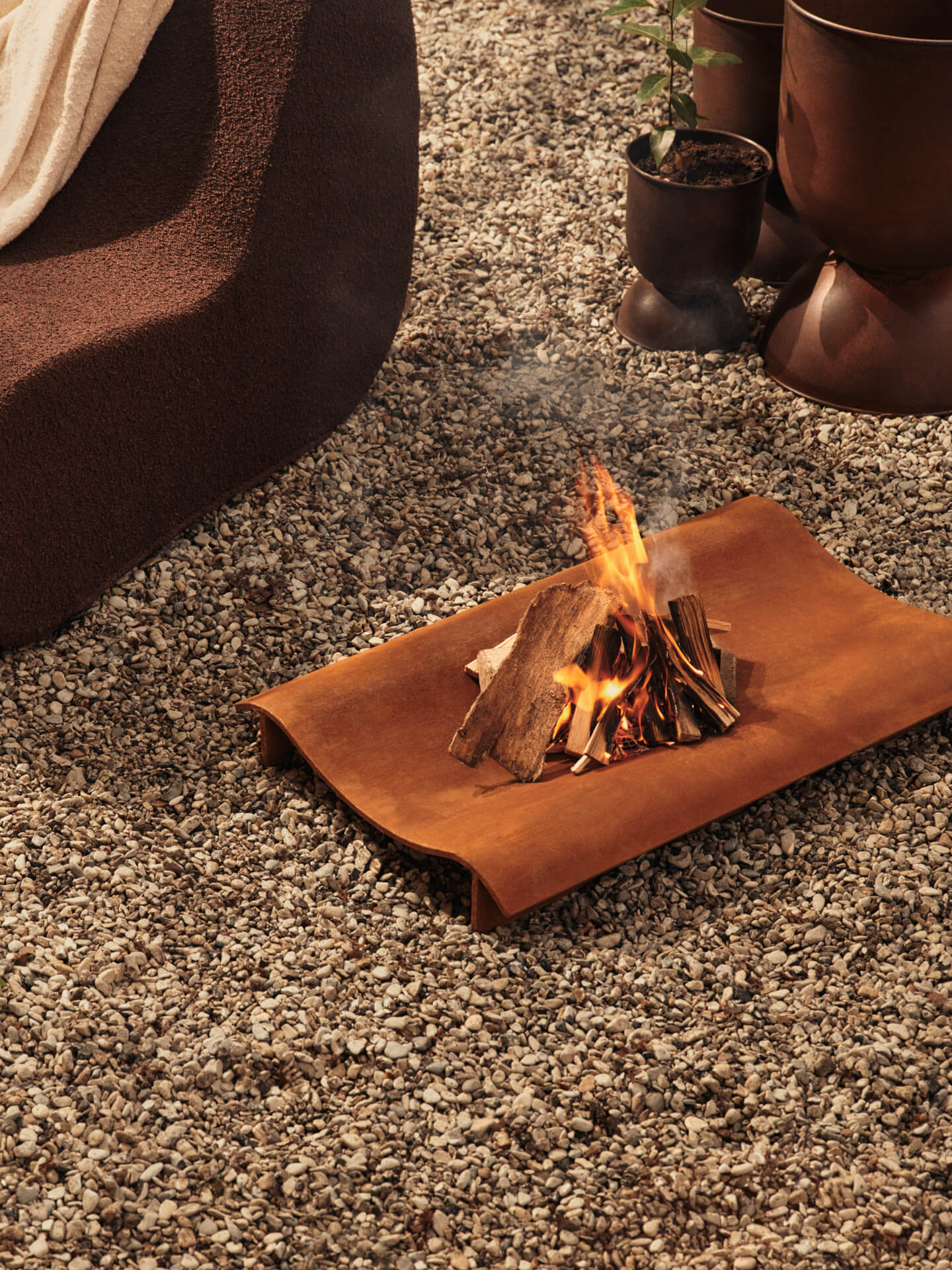 Solene Fire Pit - Rust - Image 2