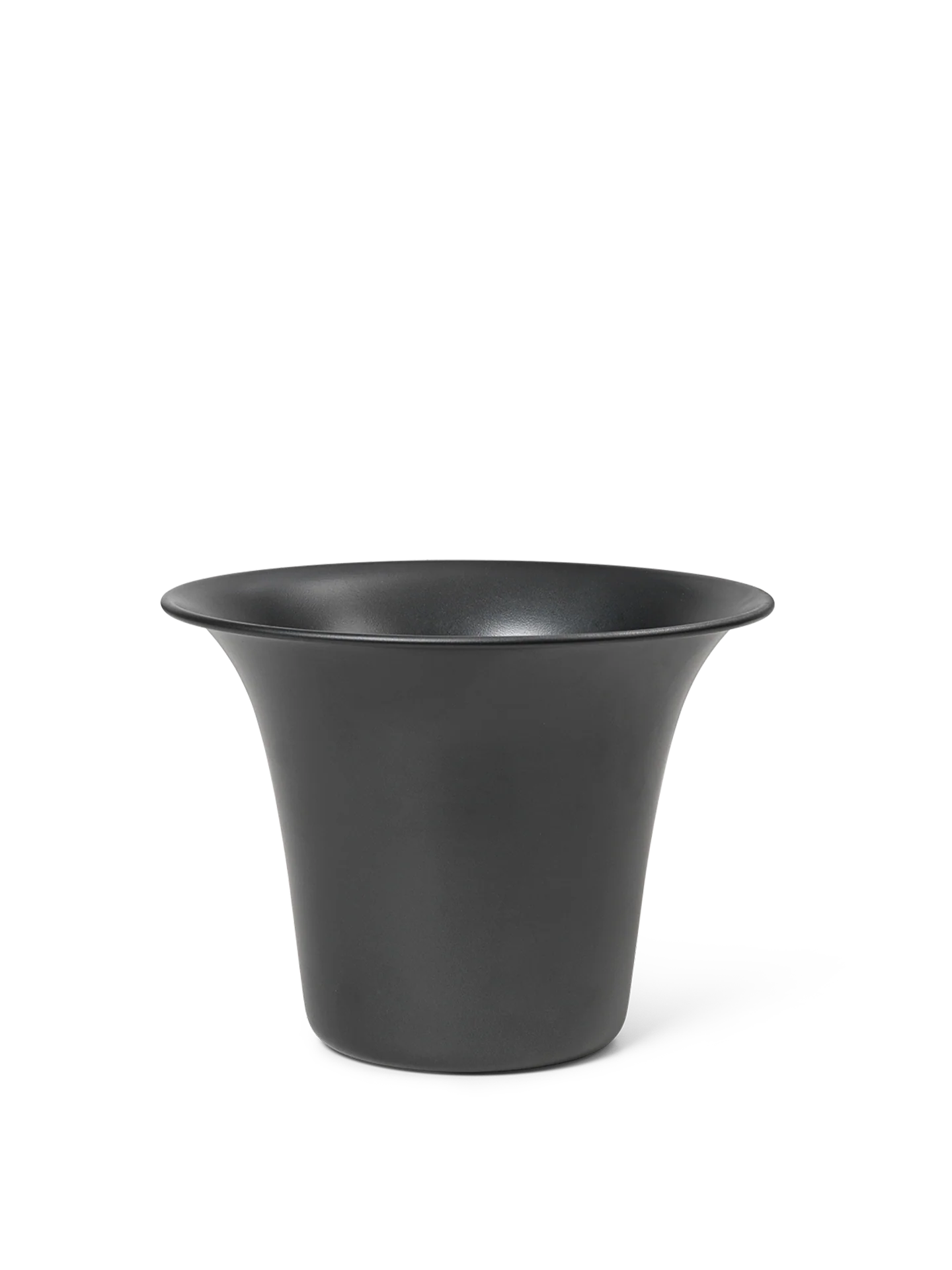 Spun Alu Pot - Blackened Aluminium