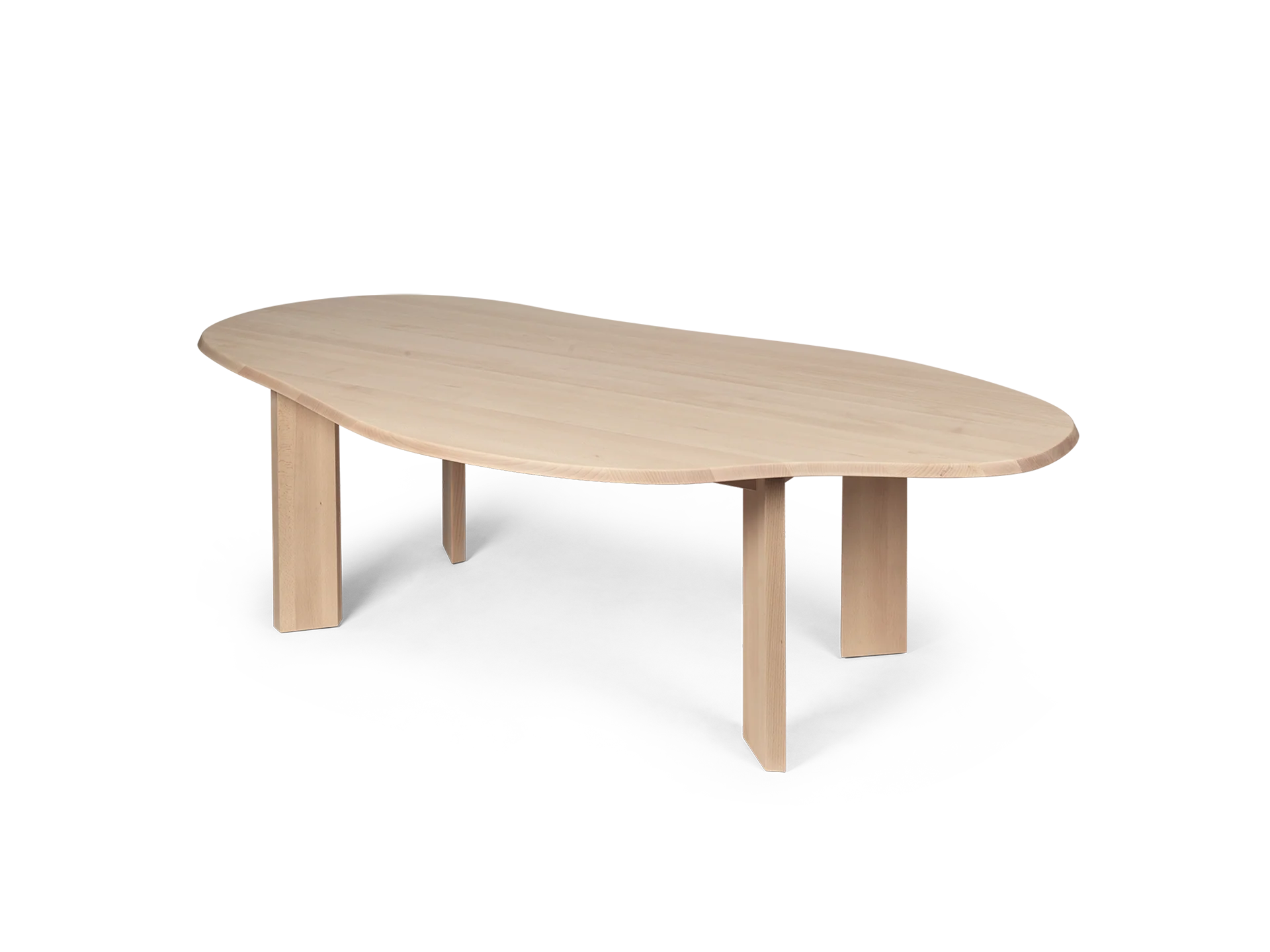 Tarn Dining Table - 220 - White Oiled Beech - Image 3