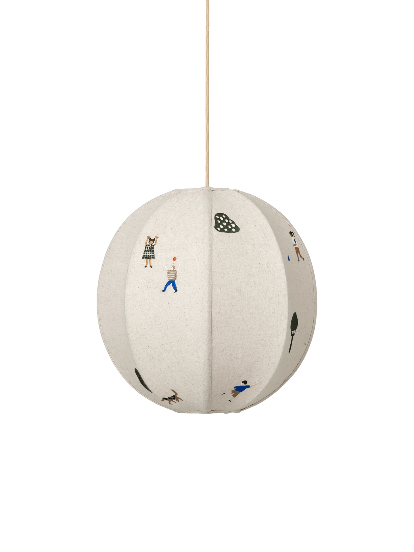 The Park Embroidered Textile Lampshade - Image 3