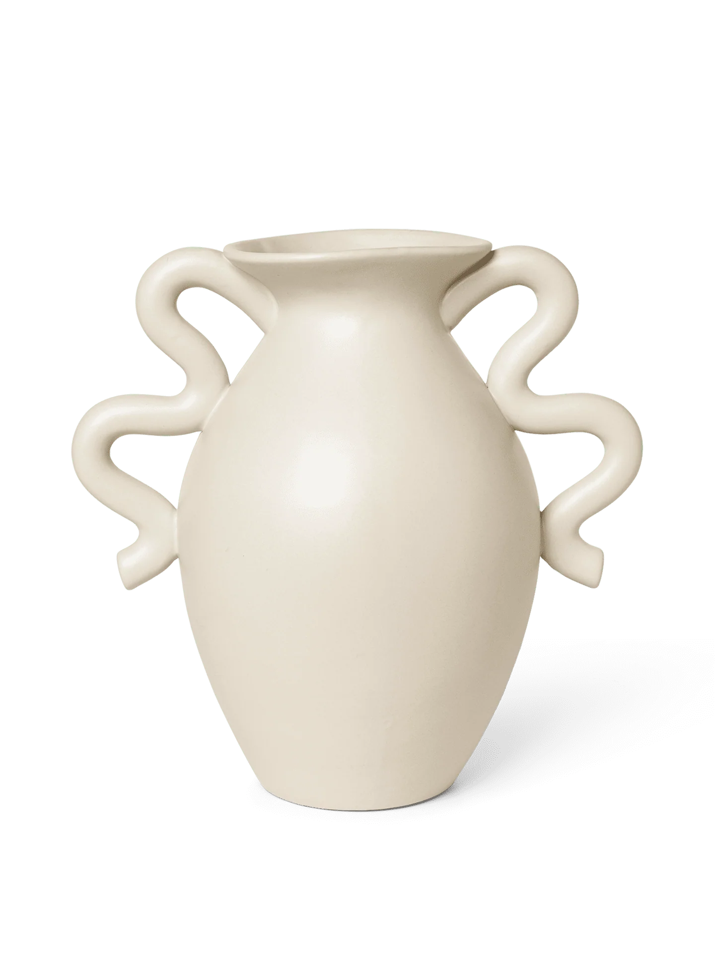 Verso Table Vase - Cream