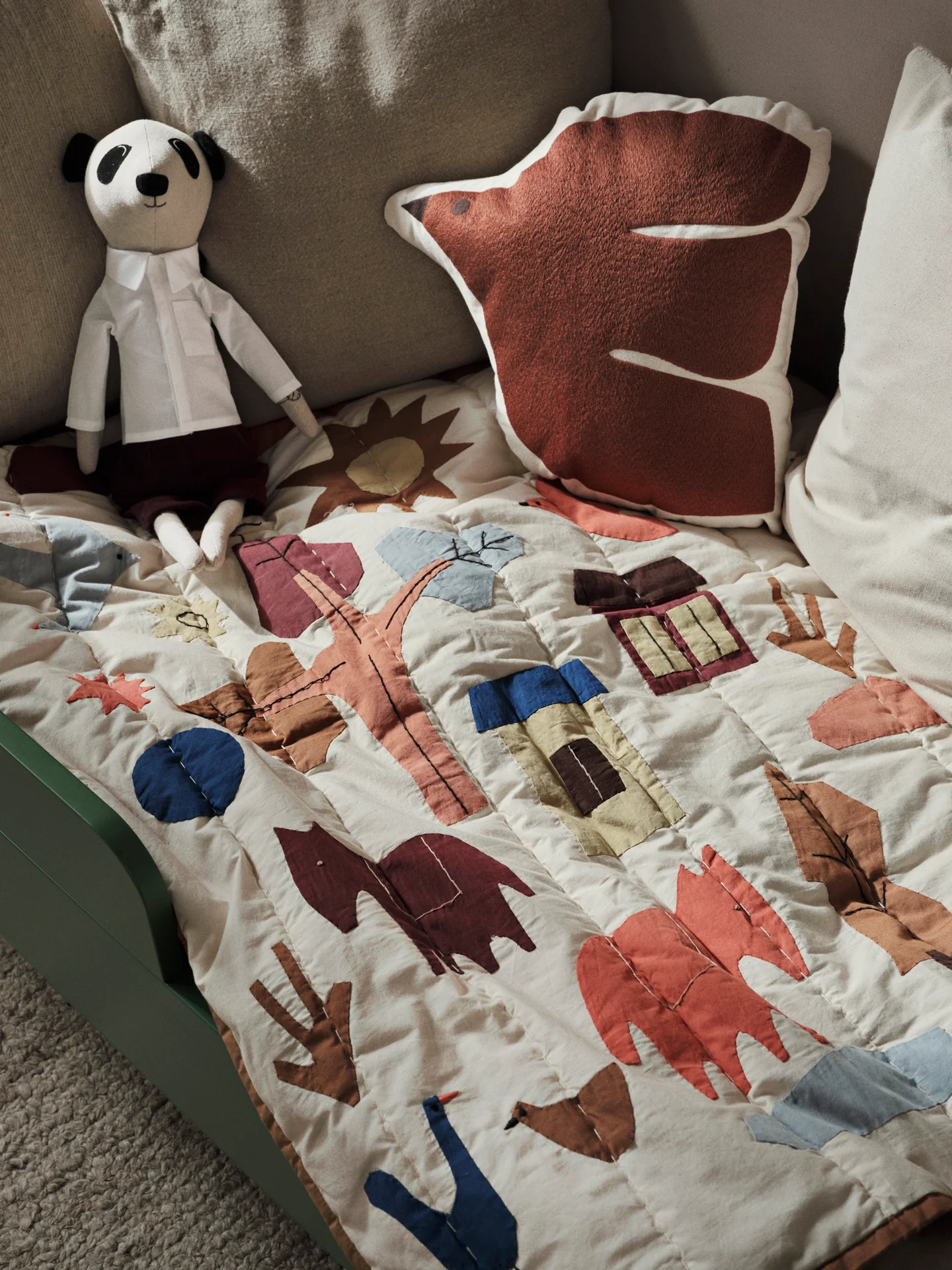 Village Quilted Blanket - Multi - Image 2
